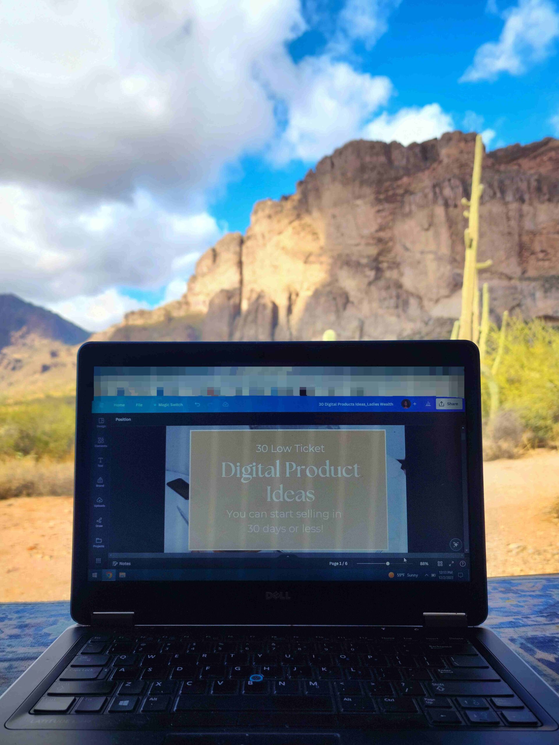 Selling Digital Products to Earn Income While Car Camping