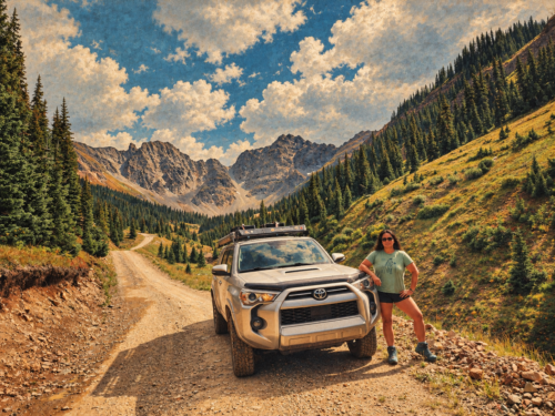 4Runner Nomad, founder and woman behind the wheel
